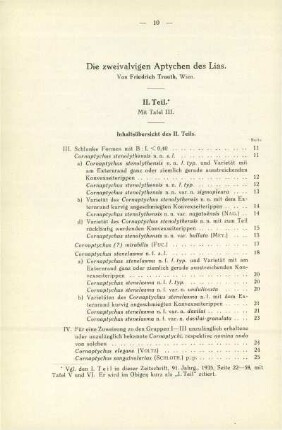 Die zweivalvigen Aptychen des Lias. II. Teil.