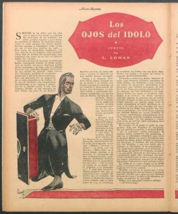 Los ojos del ídolo : Cuento por L. Loman