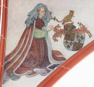 Stifter und Heilige beim Jüngsten Gericht — Blanka von Lancaster
