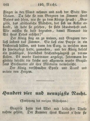 Hundert vier und neunzigste Nacht