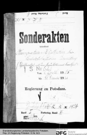 Hauszinssteuerhypotheken der landwirtschaftlichen Verwaltung