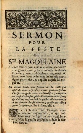 Sermons Du Pere Bourdalouë, de la Compagnie de Jesus, Pour Les Festes Des Saints, Et pour des Vestures & Professions Religieuses, 2