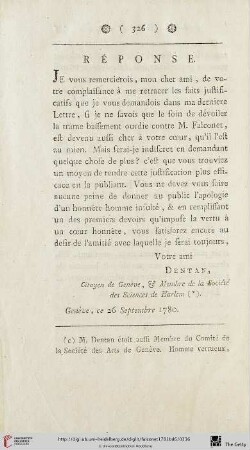 Réponse