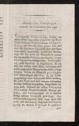 xvii-xx, Anzeige der Vorlesungen