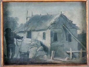 Ein Haus mit einem Fischer
