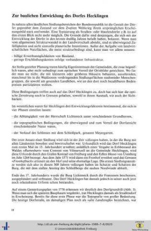Zur baulichen Entwicklung des Dorfes Hecklingen