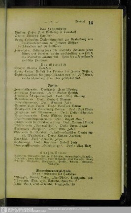 Einwohnerverzeichnis : Einwohnerverzeichnis