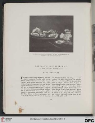 Die Manet-Ausstellung in der Galerie Matthiesen