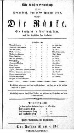 Die Ränke