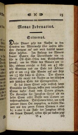 Monat Februarius.