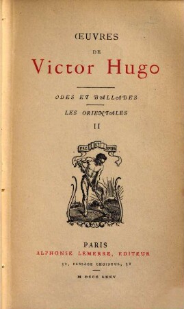 Oeuvres de Victor Hugo, 2