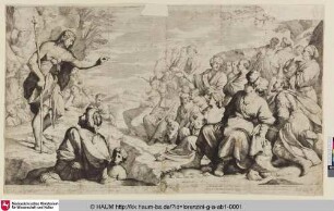 [Die Predigt Johannes des Täufers; Jean Baptiste (S.) prêchant dans le désert]