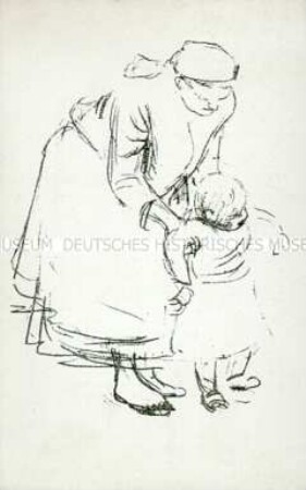 Postkarte des Vereins für Kinder-Volksküchen