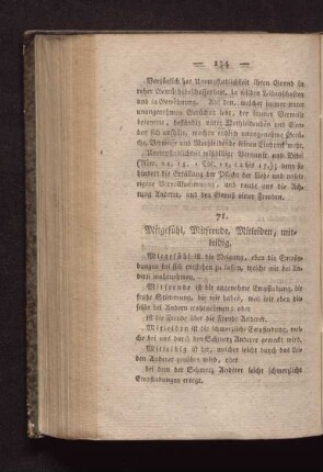 71. Mitgefühl, Mitfreude, Mitleiden, mitleidig.