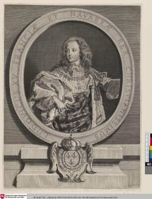 LUDOVICUS XV. FRANCIAE ET NAVARRAE REX CHRISTIANISSIMUS