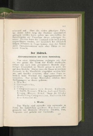 Der Abdruck.