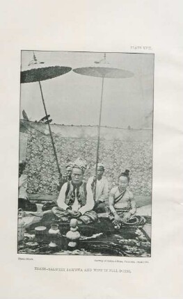 Plate XVII. Trans-Salween Sawbwa and wife in full dress