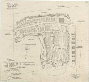 Gsaenger, Gustav; München - Obermenzing; Friedhof, Erweiterung - Gräbergarten 3, Teilplan (Lageplan)