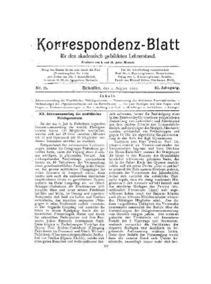 XIX. Jahresversammlung des westfälischen Philologenvereins