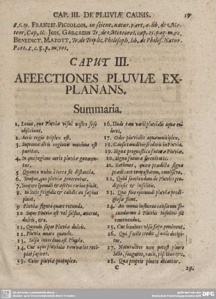 CAPUT III. AFEECTIONES PLUVIAE EXPLANANS.