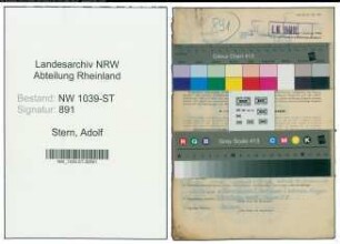 Entnazifizierung Adolf Stern , geb. 23.09.1903 (Verwaltungsbeamter)