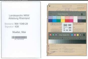 Entnazifizierung Max Mueller , geb. 21.03.1899 (Beamter)