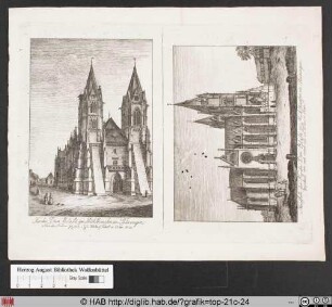 Kirche Divi Blasii zu Mühlhausen in Thüringen. Nordseite der Kirche Divi Blasii zu Mühlhausen in Thüringen.