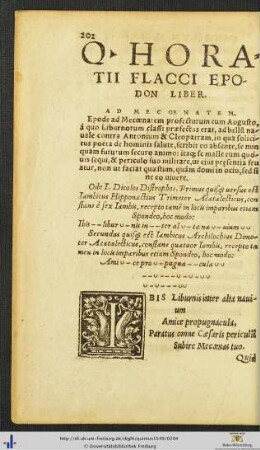 QUINTI HORATII FLACCI EPODON LIBER