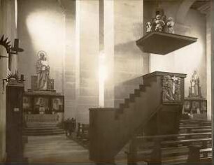 Gsaenger, Gustav; Amberg / Oberpfalz (Bayern); Dreifaltigkeits Kirche, Pfarrhaus, Beneficatenhaus und Schule - Kanzel