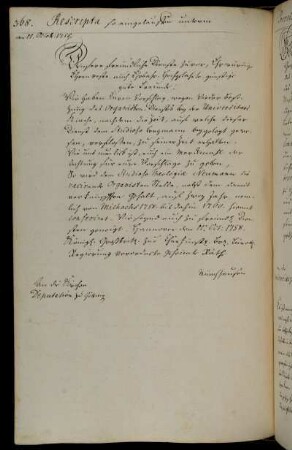 Anstellung des Studierenden der Theologie Neumann als neuen Organisten bei der Universitätskirche für zwei Jahre ab dem Michaelistag 1758.