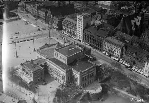 Leipzig, Hochhaus und Neues Theater