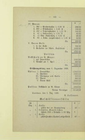 Geschäftsvorfälle