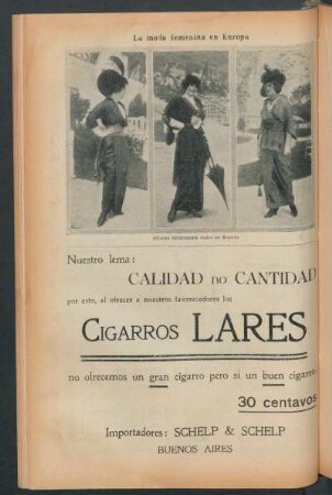 La moda femenina en Europa