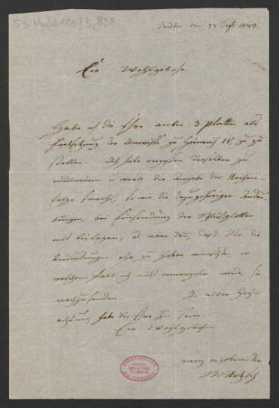 Brief an Unbekannt : 23.09.1844