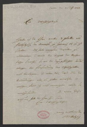 Brief an Unbekannt : 23.09.1844