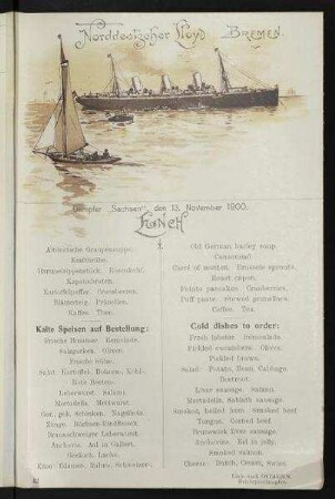Lunch auf der "Sachsen"