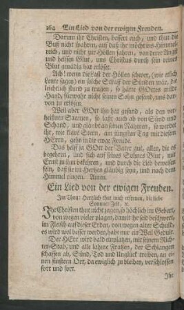 Ein Lied von der ewigen Freuden