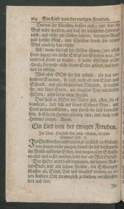 Ein Lied von der ewigen Freuden