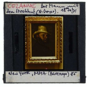 Cézanne, Mann mit Strohhut (Gustave Boyer)