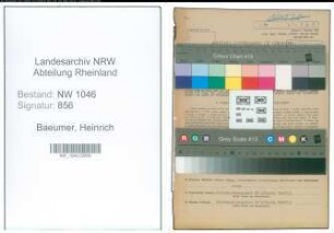 Entnazifizierung Heinrich Baeumer , geb. 08.04.1883 (Landwirt)