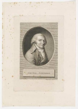 Bildnis des Ioh. Dav. Schubert