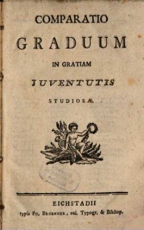 Comparatio Graduum in Gratiam Iuventutis Studiosae