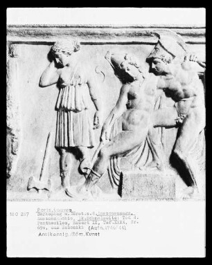 Linke Schmalseite: Tod der Penthesilea