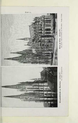 Tafel 15. Elisabethkirche zu Marburg (Frühgotik). Dom zu Cöln (Hochgotik)