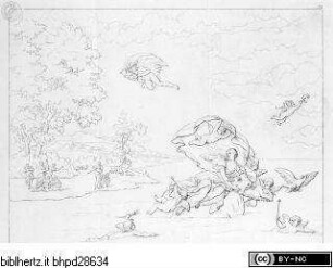 Reale Galleria di Firenze illustrata. 1. Quadri di Storia, Band 1., Der Raub der Europa (Taf. 32 aus "Reale Galleria di Firenze illustrata."Serie I. Quadri di storia. Vol. I.Firenze 1817)