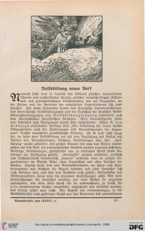 34: Volksbildung neuer Art?