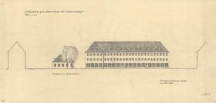Wiederaufbau Siegen 1947-1950: Wiederaufbau Siegen zwischen 1947-1950, Nr. 32, Vorschlag zur Bebauung des Herrenplatzes - Ansicht vom Herrengarten