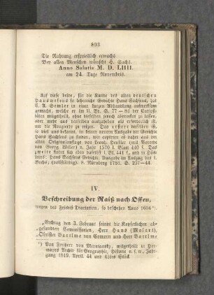 IV. Beschreibung der Raiß nach Ossen