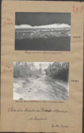 Straße nach. Reims (Panoramaaufnahme)