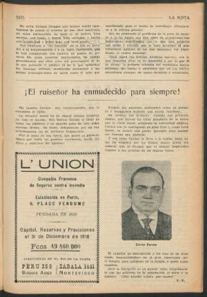 ¡El ruiseñor ha enmudecido para siempre!